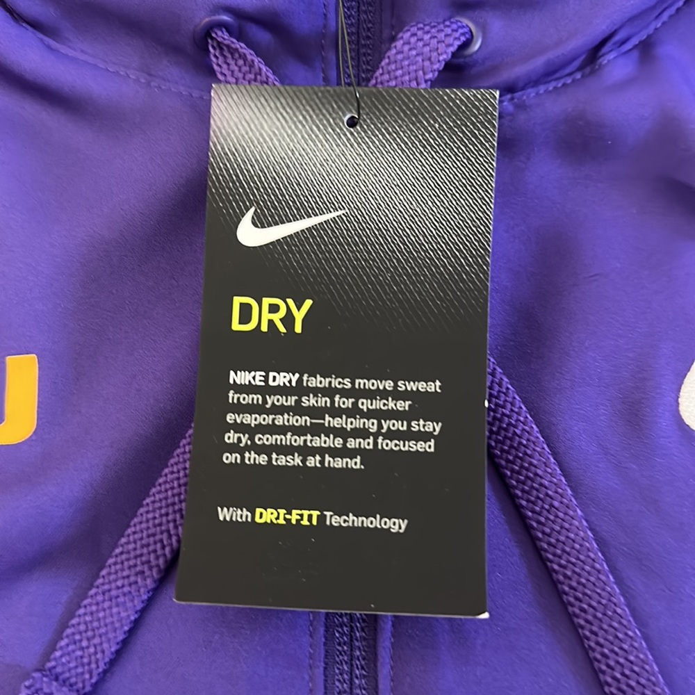Women’s Nike DRI-FIT LSU Tigers Full Zip Practice Jacket - Brand New With Tags! - Picture 4 of 13